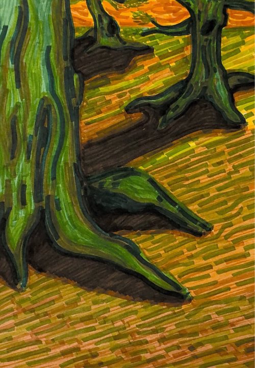 Trees at the Sunset 013
